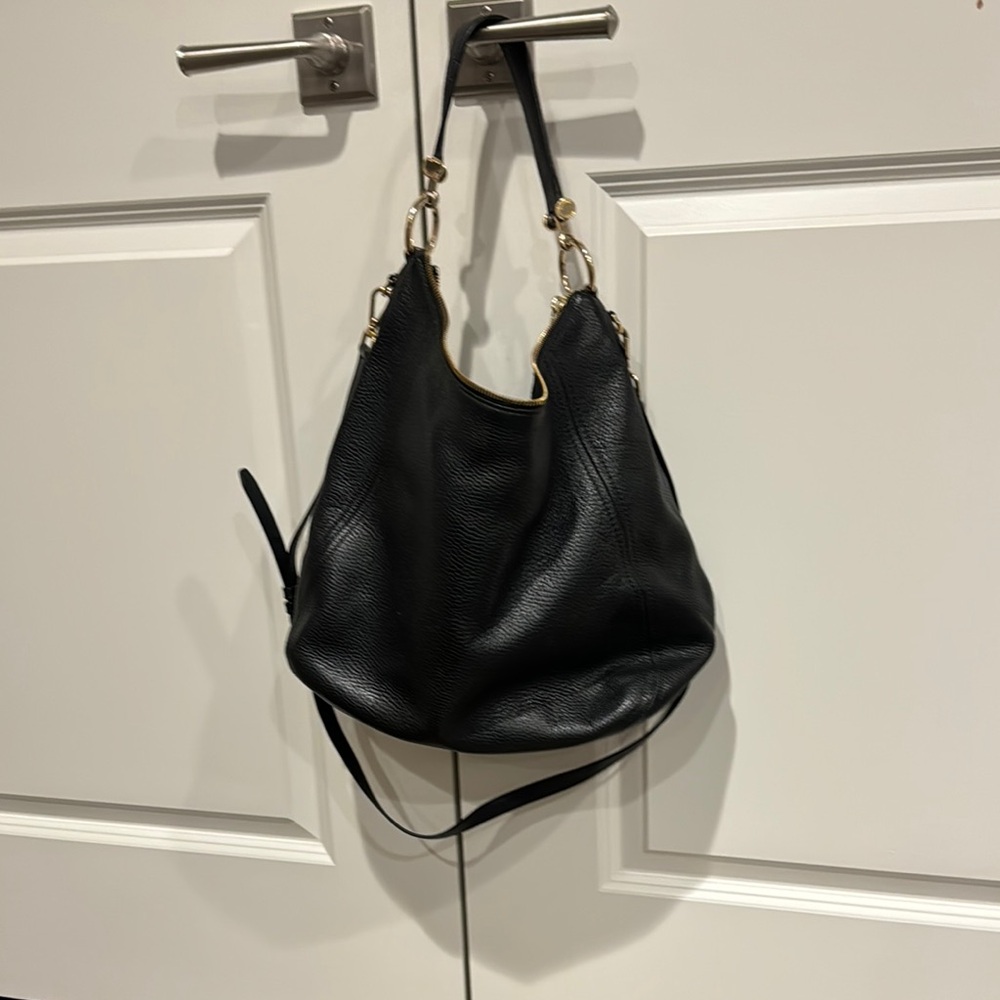 Micheal Kors Chic Black Leather Hobo